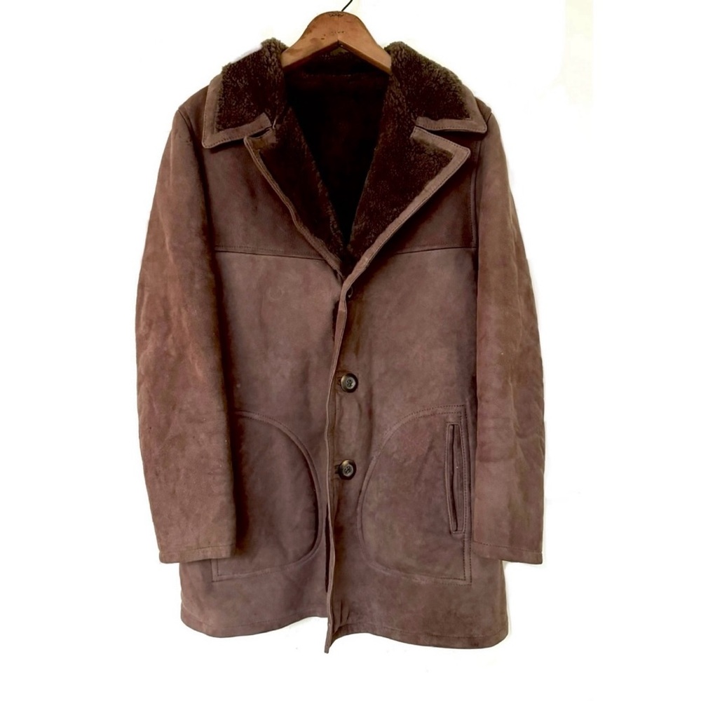 Beautiful Vintage Cocoa Spanish Shearling 3/4 Coat *EVC